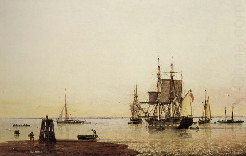 Henry Redmore Merchantmen and other Vessels off the Spurn Light Vessel china oil painting image